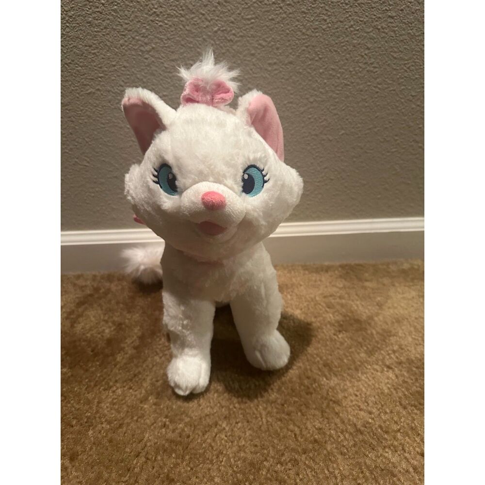 NWOT Disney Aristocat Marie Plush Cat with Kitten Bow 18"